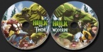 Hulk vs Thor Hulk vs Wolverine dvd label